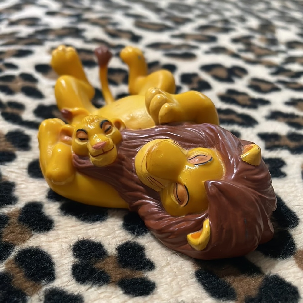 Disney THE LION KING 🦁👑 Mufasa Simba Toy Figure Father Son Vintage Love Family